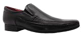 Hush Puppies Mens Magee Formal Black Slip On Leather Loafers