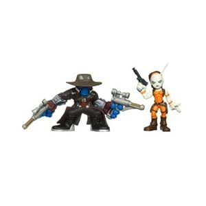 Star Wars 2010 Galactic Heroes 2Pack Cad Bane Aurra Sing