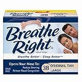 Breathe Right Nasal Strips, Tan, Large 38 ea Breathe Right Nasal Strips, Tan, Large 38 ea