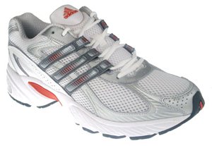 Adidas Mens Fortitude 2 White/Lead/Metallic Silver Running shoe