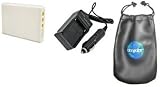 Amsahr - Digital Replacement Battery Plus Mini Battery Travel Charger For Specific Digital Camera And Camcorder Models / Compatible With Benq: 02491-0015-00, Konica Minolta: 02491-0015-00, Np-900, Dimage E40, Dimage E50, Olympus: Li-80B, T-110, X-36, T-100, Rollei: 02491-0015-00, 02491-0037-00, Acer: Cs 6531-N, Cs-5530, Sealife Reefmaster: Dc 500, S5, Kyocera Ez 4033 Charges With Intelligent Charge Technology - Includes Car Adapter And Leatherette Camera / Lens Accessories Pouch
