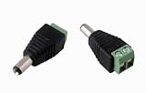 【ノーブランド品】LEDテープライト専用DCコネクター 変換プラグ DCジャック変換アダプタ オス 5.5×2.1