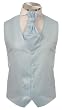 Men's Sky Blue Italian Design Dress Vest Neck/Bow Tie Set for Suit or Tuxedo