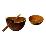 13cm (5) Rice Bowl, Fancy, Pressed Flower by Sirisha