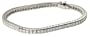 18k White Gold Channel Princess Cut Diamond Bracelet (5ctw, H, SI2)