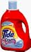 100 OZ, Tide, With Touch Of Downy Liquid, April Fresh Scent, 24 Uses, 1 Single Step Lifts Off Dirty & Also Adds Softness To Fabrics.
