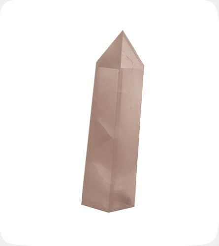Rose Quartz Wand Crystal Single Terminated 6-sided 3 Inch