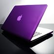 NEW DESIGN TopCase PURPLE Rubberized Crystal See Thru Satin Hard Case Cover for NEW Macbook Pro 13-inch 13 (A1278/with or without Thunderbolt) with TopCase Mouse Pad