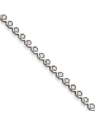 14k Gold White Gold Holds 26 2.9mm Stones 2.6ct Hugs & Kisses Tennis Bracelet Mo