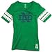 Notre Dame adidas Vintage Mascot Too T-Shirt - Women's ( sz. M, Green : Notre Dame )