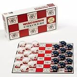 Collegiate Team Checkers Game - Wisconsin Badgers