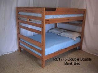 Medium Height FullFull Bunk Bed-Light Sierra Brown