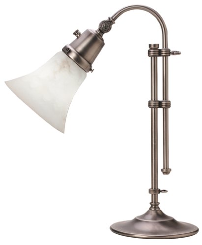 Ott-Lite J13YX2 13-Watt Captiva Bedside/Desk Lamp, Antique Brushed Nickel