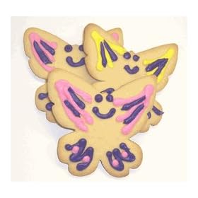 Scott's Cakes Mixed Color Iced Butterfly Sugar Cookies Boxed