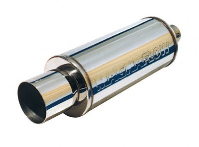 MagnaFlow 14820 Polished Stainless Steel Round Muffler with Tip