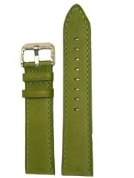 Watch Strap Genuine Leather Olive Green 20 millimeters