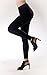 Tooklanet Jacqueline New York, One Size Fits All Full Length Seamless Leggings (Black)