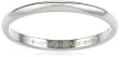 Women's 10k White Gold 2mm Traditional Plain Wedding Band