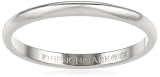 Womens 10k White Gold 2mm Traditional Plain Wedding Band