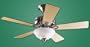 HUNTER HR 20581 44" Ceiling Fan Brushed Nickel W/ 5 Reversible Maple/Cherry Blades