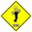 MEXICAN CROSSING sign * fiesta music