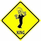 MEXICAN CROSSING sign * fiesta music