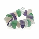 Genuine Amethyst, Aventurine, Rose Quartz, and Crystal Chip Ring