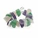 Genuine Amethyst, Aventurine, Rose Quartz, and Crystal Chip Ring