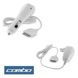 Rapid Car Charger + Home Travel Charger (110-240v) with IC Chip for Apple Iphone 3G 2nd Generation, Ipod Nano 4th 2nd Generation, IPod Touch