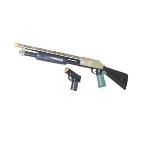 M3 Airsoft Spring Powered Shotgun with Free Pistol