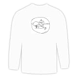 Long Sleeve T-shirt with Hawaii, black and white, tanning, umbrella, Polynesia, sunning, woman, bikini, beach