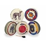 14 Inch Buffalo Drum with Thunder Bird Graphic