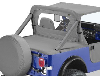 Bestop 9000509 Jeep Accessories - Duster Deck Cover hardtop replacement kit CJ-7 and Wrangler 80-91 Charcoal