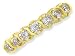 9ct Gold Cubic Zirconia Half Eternity Ring