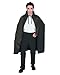 Rubie's mens Black Satin Cape, 3/4 Length Party Supplies, Black, 45-Inch US