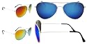 Aviator Sunglasses Full Mirror lens revo coating Colors