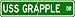 USS GRAPPLE ARS 53 Street Sign - Navy