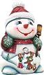 Snow Play Snowman - Russian Handcarving
