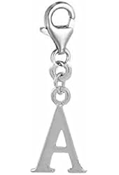 Dangling Letters Clip on Pendant Charm for Bracelet or Necklace