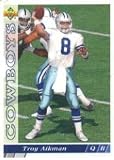 1993 Upper Deck Troy Aikman Football Card #140 - Shipped In Protective Display Case!