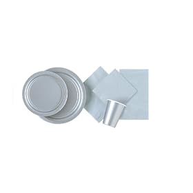 Serviettes 2-Ply 33x33cm 20/Pk - Silver