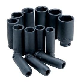 ATD Tools ATD-4401 13-Piece 1/2-Inch Drive 6 Point SAE Deep Impact Socket Set