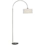 Kenroy Home Crush One-Light Arc Lamp, Brushed-Steel Finish
