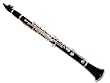 Hameln B-flat Clarinet with Gloss Black Body, Silver Keys, & Adjustable Thumb-rest