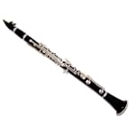 Hameln B-flat Clarinet with Gloss Black Body, Silver Keys, & Adjustable Thumb-rest