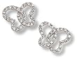 Interlocking Butterfly Heart Earring