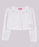 Princess Faith “Glimmer Rosettes” Shrug Cardigan (Sizes 2T – 4T)