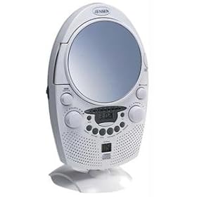 JENSEN JCR-550 am/fm shower radio with mirror JCR550/JCR555 