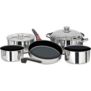 Magma Stainless Steel Cookware Stainless Steel with Teflon - Nestable 9 Piece Set product image