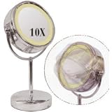 Rucci Chrome Stand Lighted Mirror Reg./10x * #m783